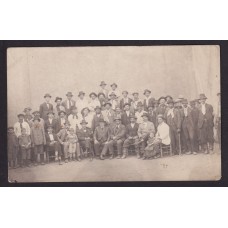 RADICALISMO ANTIGUA FOTO TARJETA POSTAL DE PARTIDARIOS RADICALES DEL DOCTOR JOSE CAMILO CROTTO C.1910